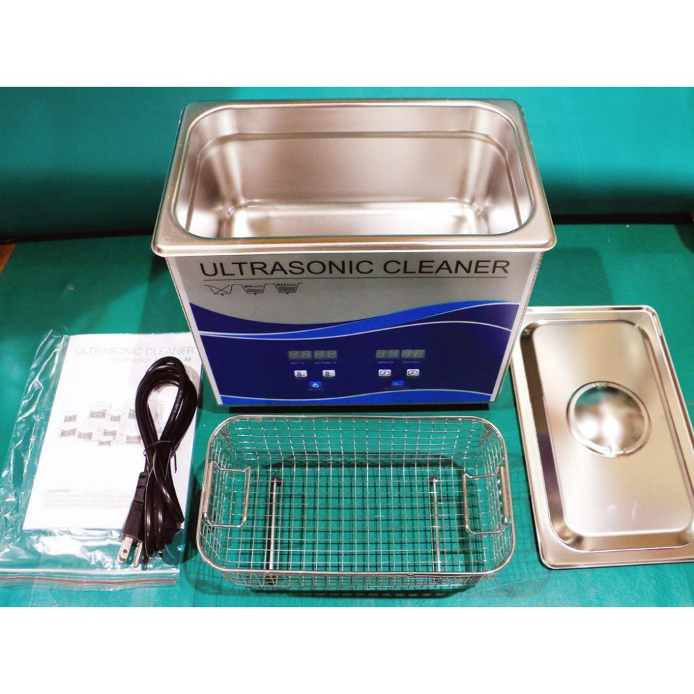 亞馬遜熱賣 超音波清洗機 3.2公升 3.2L 120w 深層洗淨 護目鏡清洗 眼鏡 珠寶 首飾 噴油嘴 化油器-細節圖2