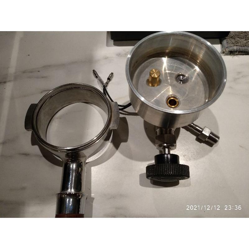 半自動咖啡機萃取壓力與溫度測試器 E61 58mm粉杯適用 expobar rocket  義式濃縮 , 測溫、測壓把手-細節圖6