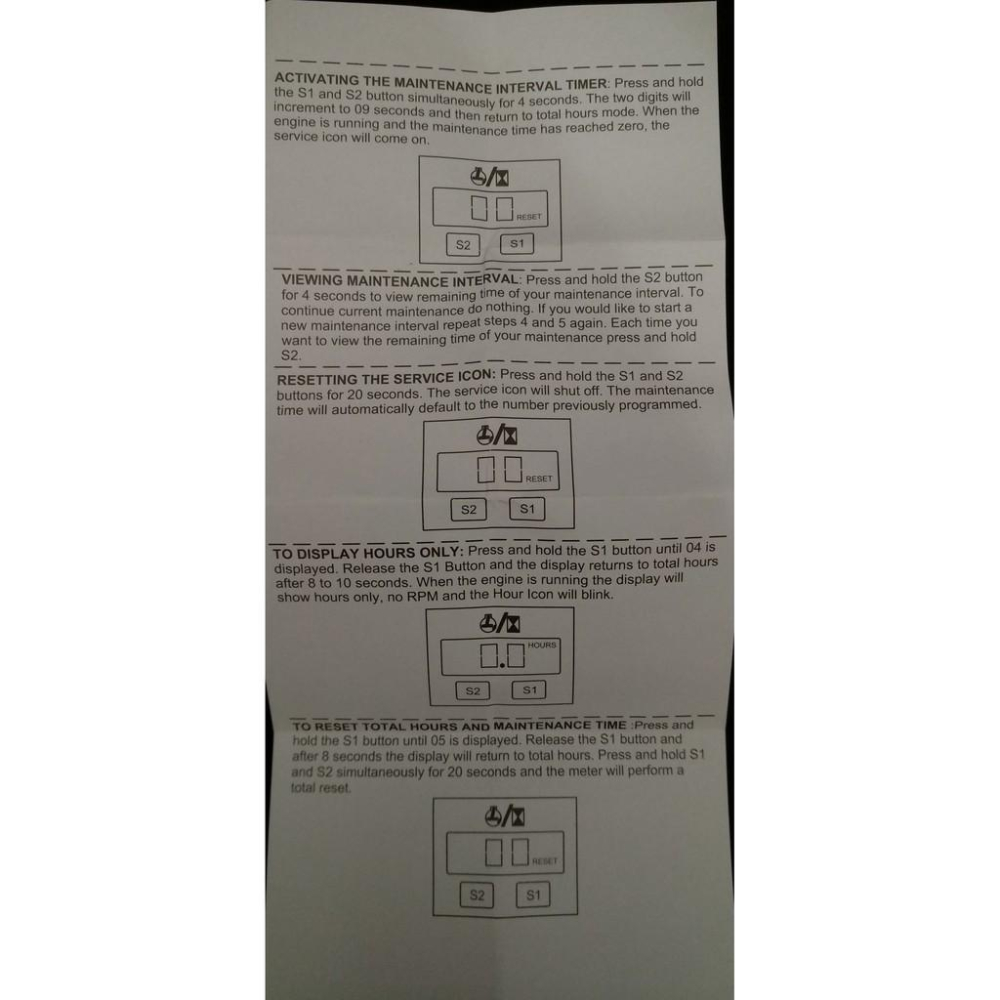 感應式轉速表 引擎工作時數 ; Hour meter ; 引擎工作時數表 轉速表;割草機 農機保養 引擎轉速表-細節圖5