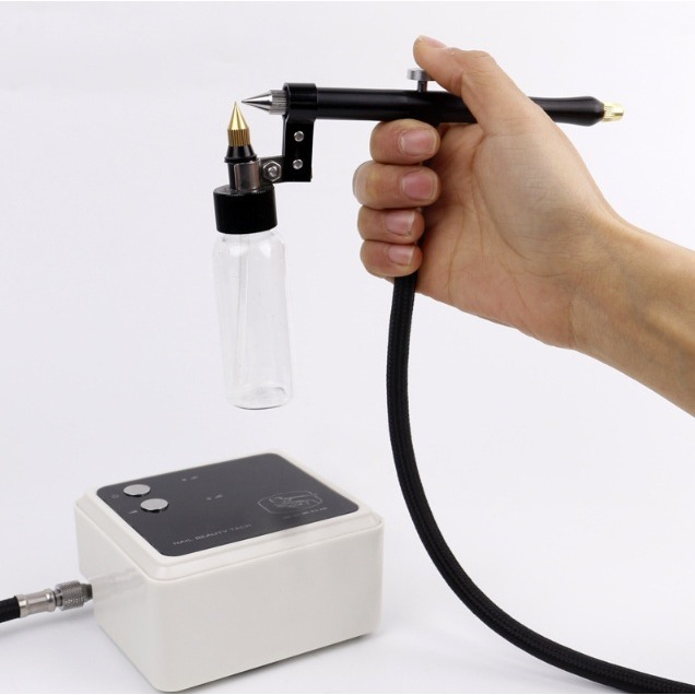 【三峽好吉市】電動美工噴筆 瓶裝噴塗 模型噴漆筆 模塊免洗噴筆槍氣泵模型噴漆電動迷你彩繪高達上色工具套裝 免洗電動噴漆-細節圖6