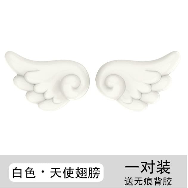 【三峽好吉市】電動車露娜元宇宙裝飾配件大翅膀可愛個性卡通車貼天使小翅膀防水天使翅膀道具 立體翅膀裝飾 安全帽裝飾品-細節圖7