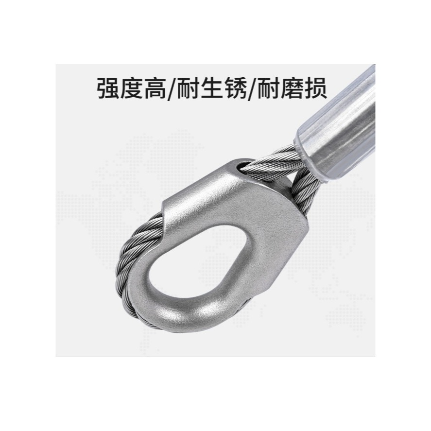 【三峽好吉市】欣達304不鏽鋼雞心環護繩套高空作業保護套繩索連接套通用護繩套 攀岩繩索防磨套 繩結防磨套-細節圖5