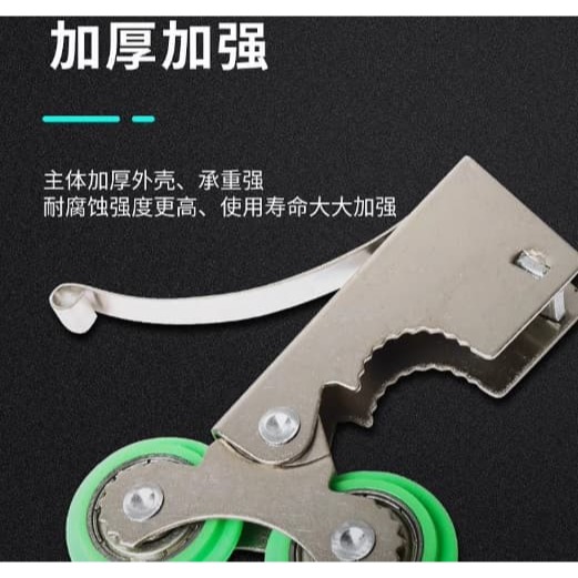 【三峽好吉市】衣櫃推拉門輪下輪移門滑輪上輪廚房鈦合金玻璃門滾輪雙凸輪凹槽輪 凸門輪 凹門輪 櫃門輪-細節圖2