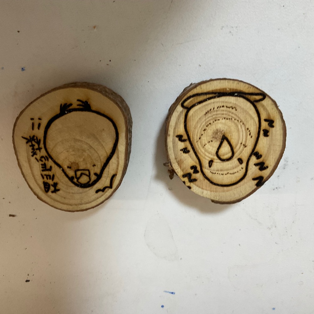 手繪雷雕原木強磁-細節圖3