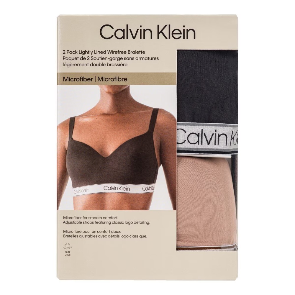 不挑色· XS號Calvin Klein 女無鋼圈內衣兩入組#135503-細節圖2