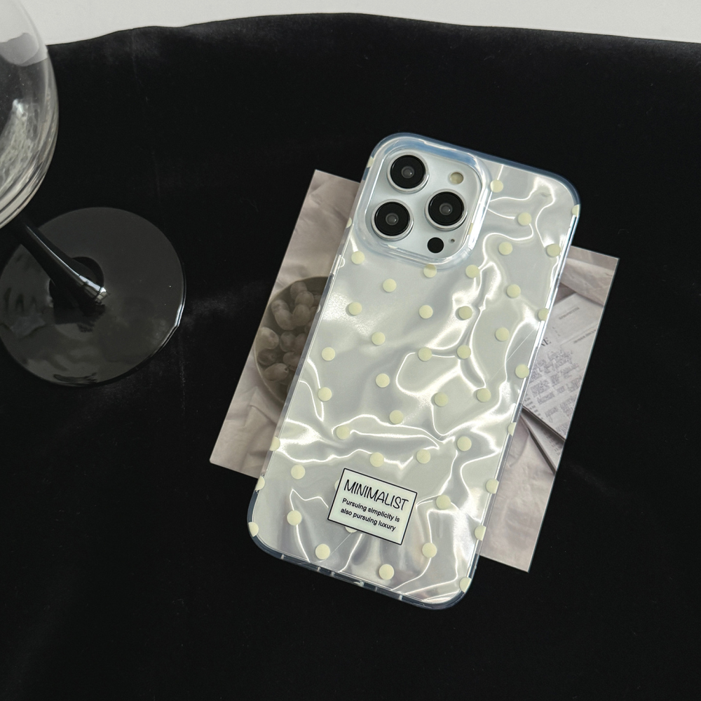 原舞銀波｜〔woowoo〕雷射奶黃波點手機殼 D8E2F-細節圖2