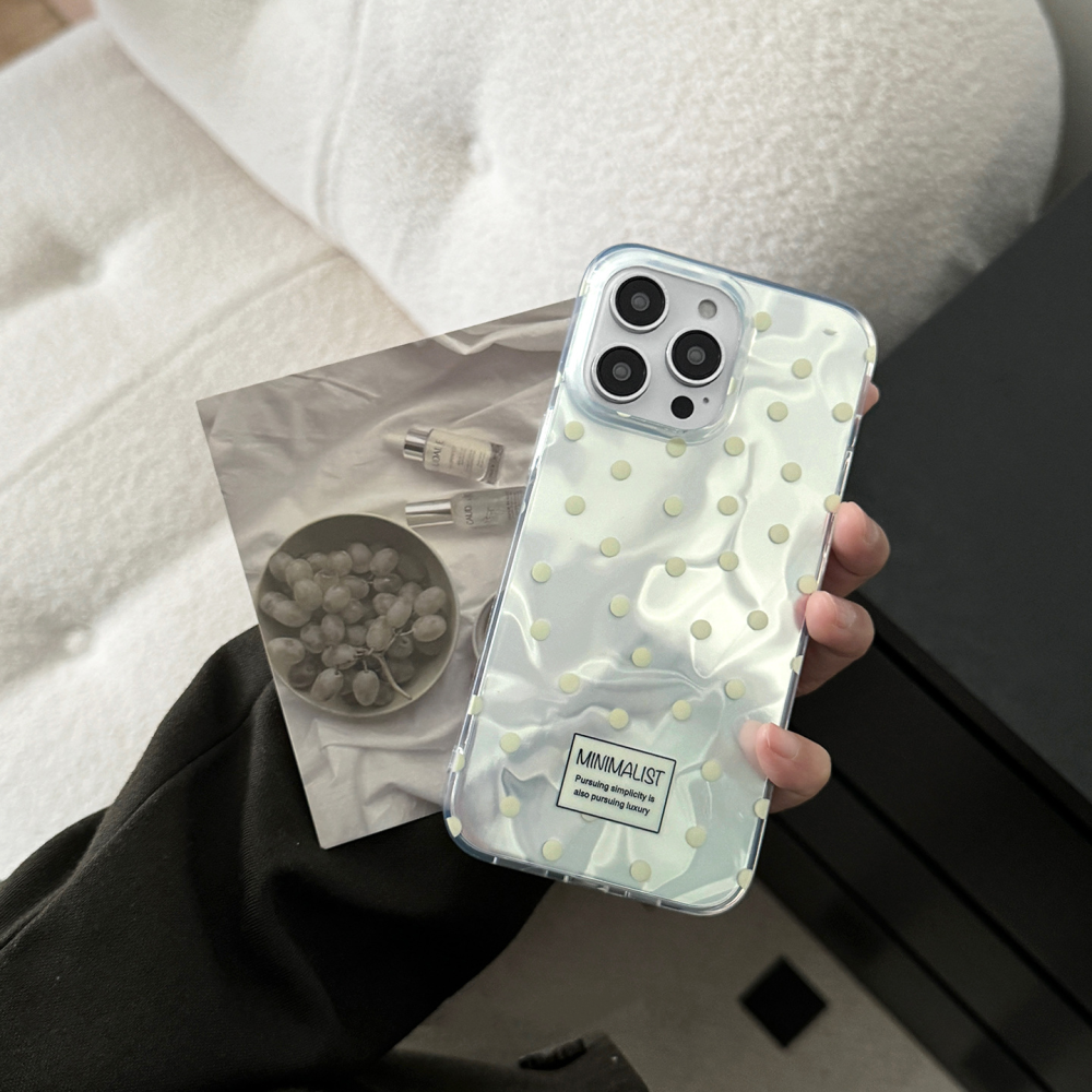原舞銀波｜〔woowoo〕雷射奶黃波點手機殼 D8E2F-細節圖3