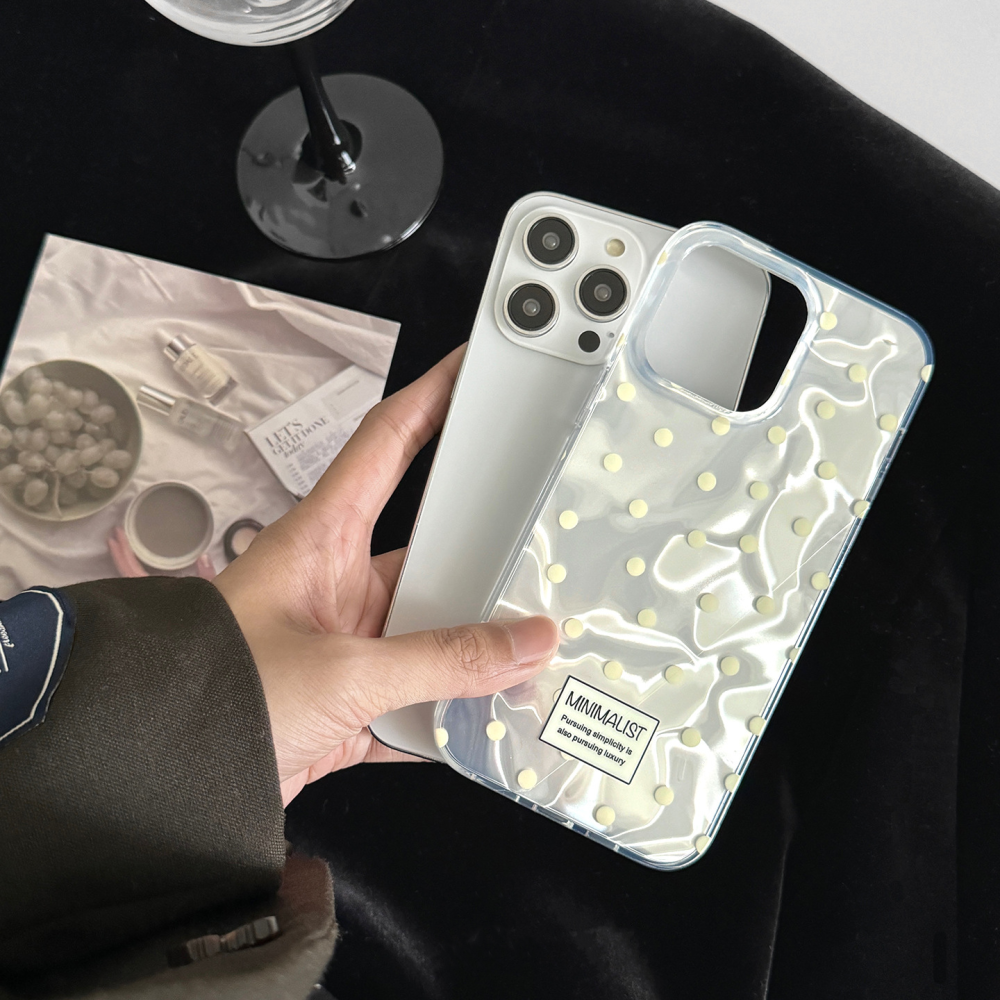 原舞銀波｜〔woowoo〕雷射奶黃波點手機殼 D8E2F-細節圖4