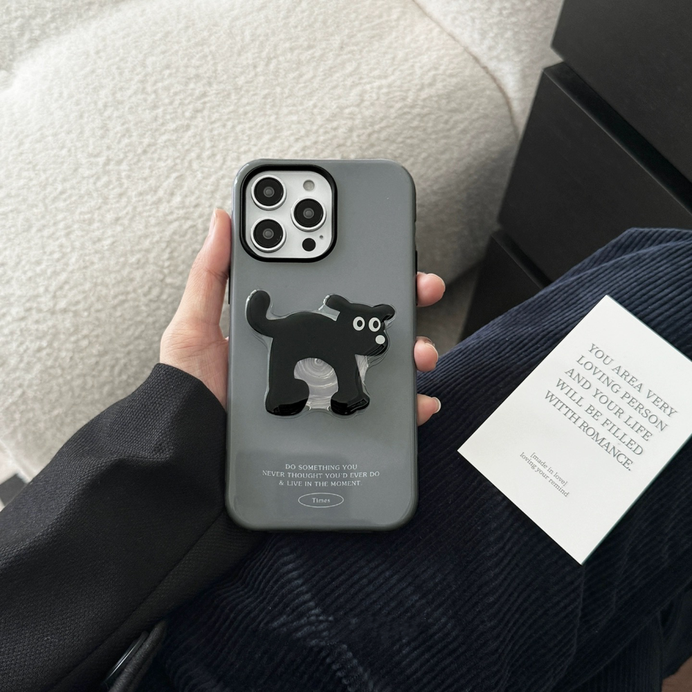 沉默小狗｜〔woowoo〕小眾狗狗手機殼 附支架 S6T7U-細節圖2