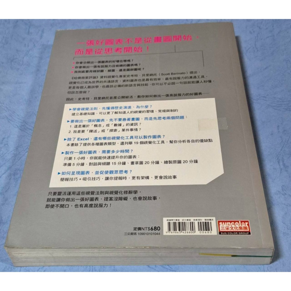 [瑕疵書6]哈佛教你做出好圖表：《哈佛商業評論》首度傳授高說服力的資料視覺化思考技術~~~370-細節圖2