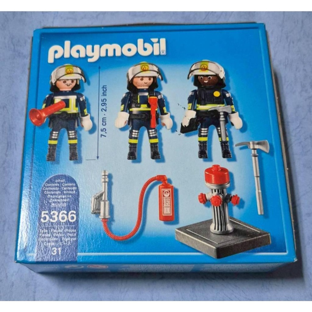 德國摩比人 Playmobil Playmo(5366) 消防員~~~450-細節圖2