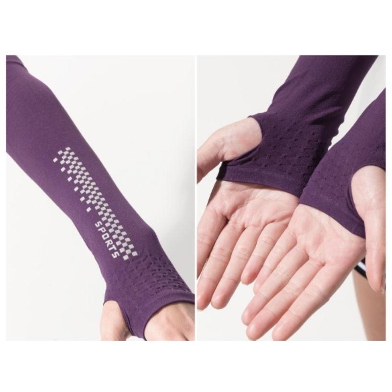 ♥️批發小姐[台灣製造] 6雙350元 蓄光(套指型) 防曬袖套 吸濕排汗 男女適用-細節圖2