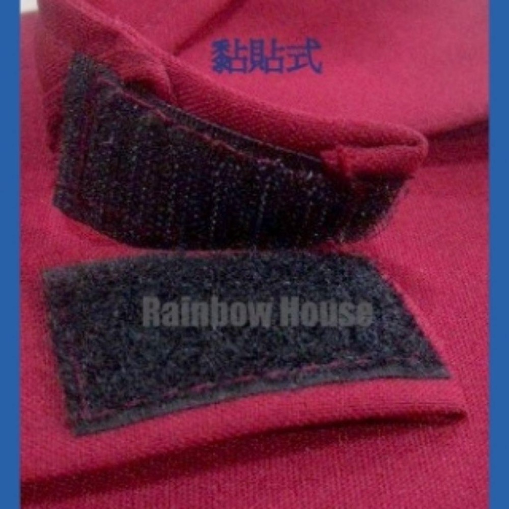 ♥️批發小姐 [台灣製造]魔鬼氈黏貼 三角頭巾+可搭配同色圍裙-細節圖2