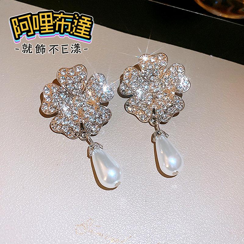 【阿哩布達】👉【項鍊】台灣現貨 快速出貨SL86 精緻水鑽愛心花朵珍珠系列 多層次項鍊 手鍊 耳環 新娘飾品 新娘秘書-細節圖7