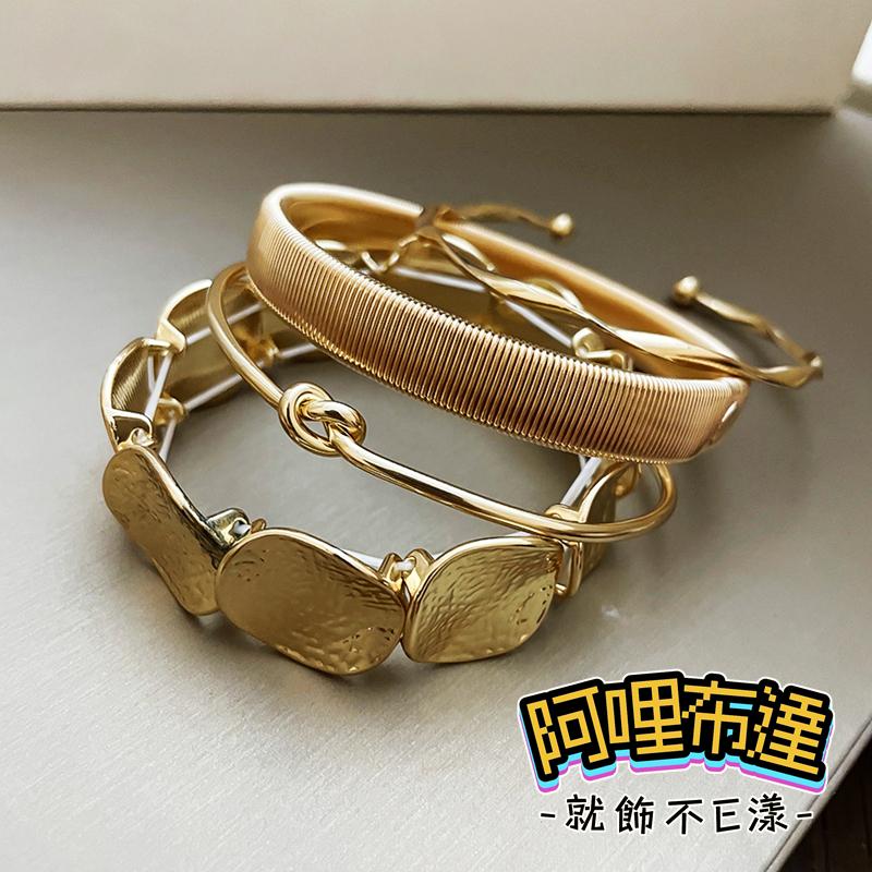 【阿哩布達】👉【手鍊】台灣現貨 快速出貨SH115 四件組 精緻ins 個性風格時尚多層次手鍊 新娘飾品 兩色可選 舞孃-細節圖4