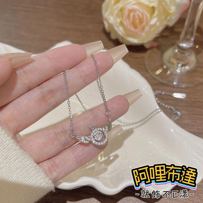 【阿哩布達】👉【項鍊】台灣現貨 快速出貨SL68 精緻小巧 閃耀水鑽項鍊 鎖骨鍊 頸鍊 短項鍊 三色可選 新秘 新娘飾品-細節圖4