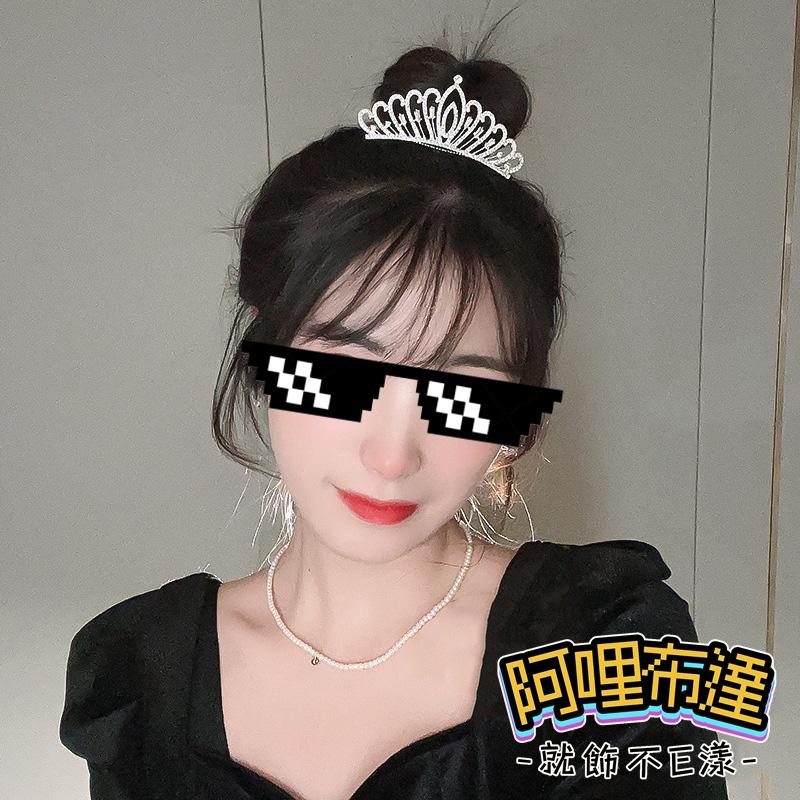 【阿哩布達】👉【髮飾】台灣現貨 快速出貨T5 美麗新娘 水鑽珍珠愛心皇冠髮簪 A款 髮插 髮釵 頭飾 宴會 新娘飾品-細節圖2