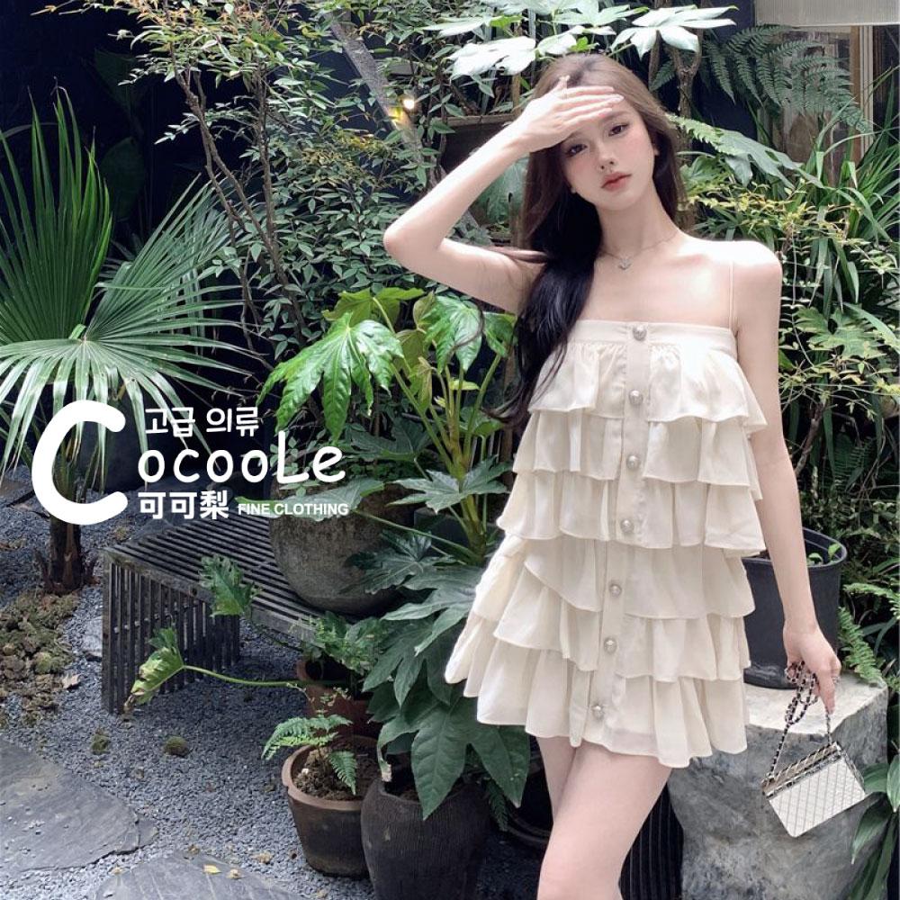 韓版🇰🇷浪漫氛圍甜美氣質雪紡蛋糕兩件式洋裝(上衣+短裙) 夏季洋裝 蛋糕洋裝 雪紡洋裝 兩件式洋裝 甜美洋裝 氣質洋裝-細節圖7
