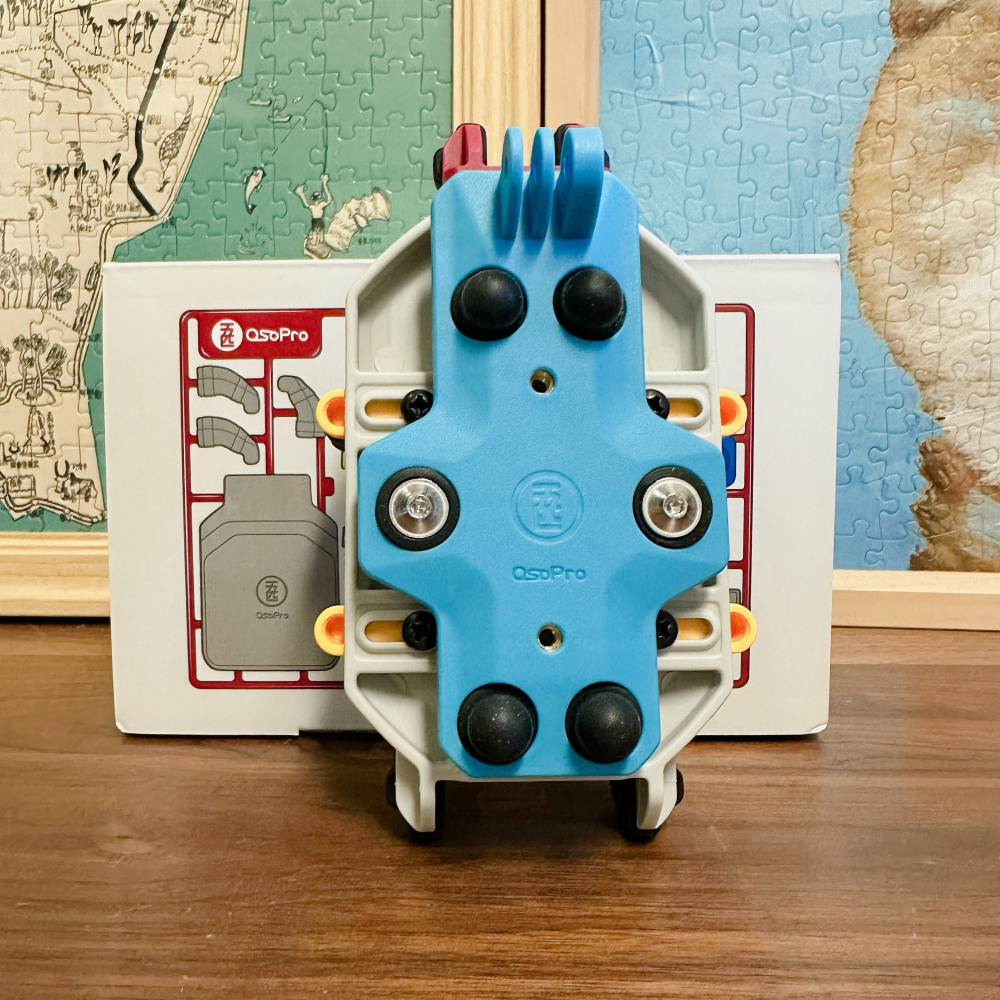 【桃園現貨】五匹甲殼減震手機架WUPP OsoPro 彩甲版 機車手機架 五匹手機架 無線充電板外送手機架-細節圖2