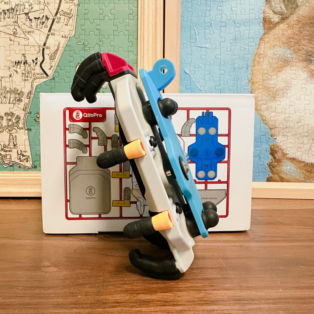 【桃園現貨】五匹甲殼減震手機架WUPP OsoPro 彩甲版 機車手機架 五匹手機架 無線充電板外送手機架-細節圖3