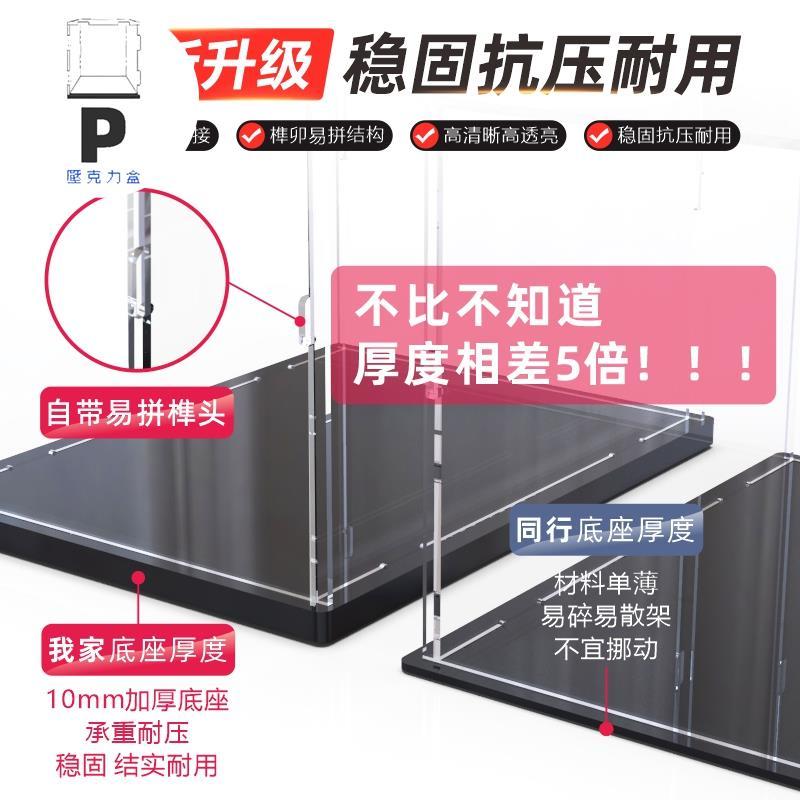 P BOX 適用樂高 75337 AT-TE步行機拼裝積木模型收納展示盒亞克力防塵罩-細節圖5