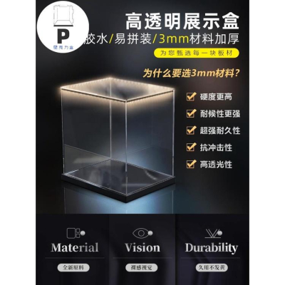 P BOX 亞克力防塵盒適用樂高76105反浩克裝甲展示盒收納盒鋼鐵俠透明罩