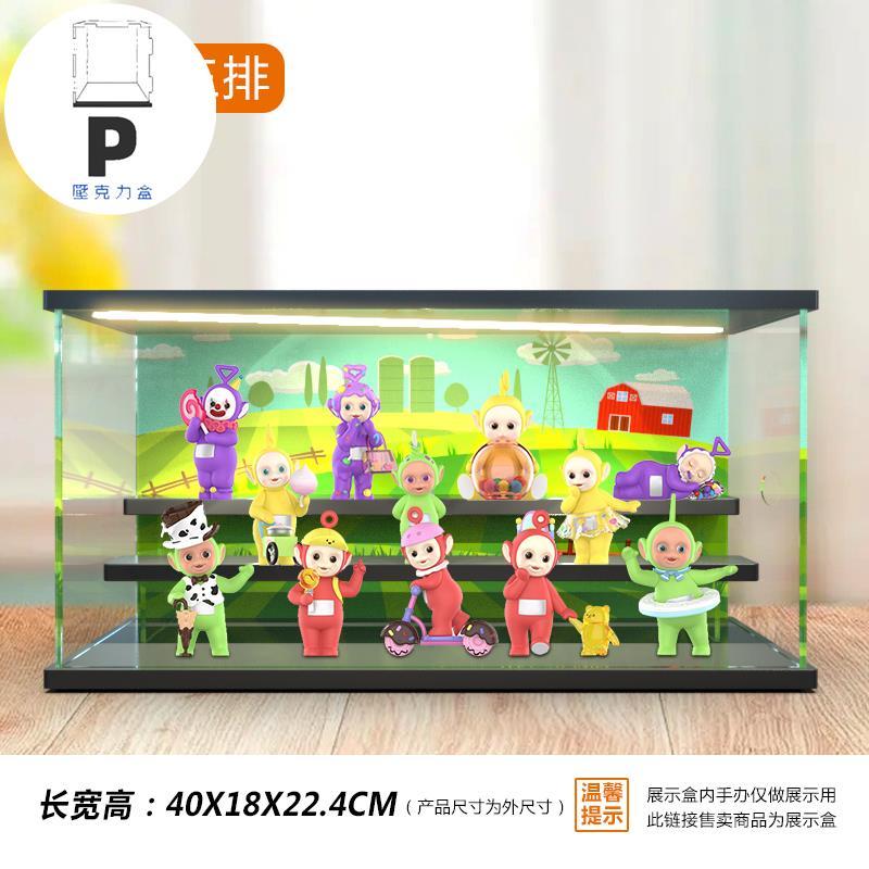 P BOX 適用 POPMART泡泡瑪特 天線寶寶系列夢幻糖果世界盲盒燈光場景盒-細節圖3