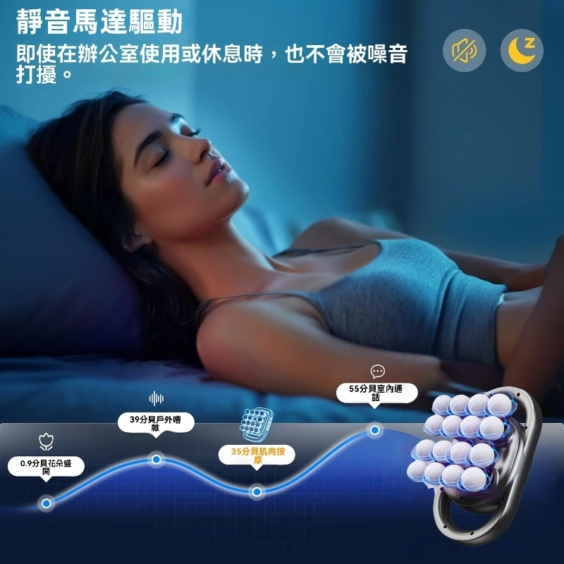 【台灣 超商出貨】2025最新款16頭筋膜槍 腿部按摩 8有app頭美腿機 多功能肩頸舒緩儀 變速筋膜槍 筋膜按摩儀-細節圖9