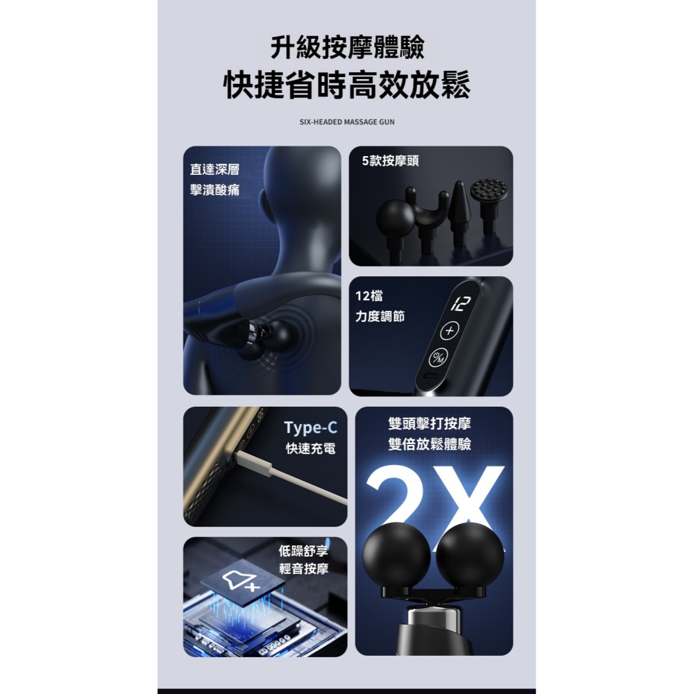 【台灣 超商出】新款彎頭按摩槍 按摩器 按摩搥 捶背神器 U型加長型按摩槍 全身震動按摩槍 背面按摩儀 全身按摩 按摩儀-細節圖6