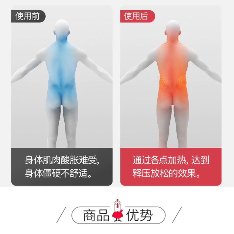 按摩靠枕 背部按摩 按摩枕 六鍵多功能靠枕 頸部腰部按摩 肩頸按摩靠枕 背部按摩靠墊 多功能按摩靠枕-細節圖8