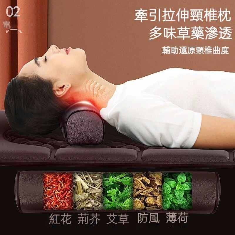 按摩靠墊 躺坐靠三用按摩墊 按摩墊 揉捏推拿按摩床墊 多功能按摩器 全身多功能家用躺靠椅墊 電動按摩儀 節日父母禮物-細節圖4