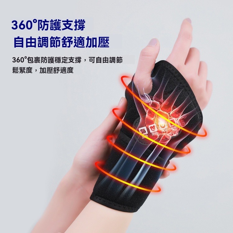 【免費試用】日本護腕 手腕 發熱 熱敷保暖男女士疼勞損媽媽手保護套 可調纏繞式護腕 運動護腕 工作護腕 健身護腕-細節圖3