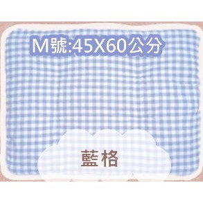 藍色格子-Ｍ號:45X60公分