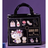 ANNA SUI X 三麗鷗珍珠包 曬娃包 kitty 酷洛米 大耳狗 獨角獸 絨毛玩偶 ANNA SUI飲料提袋-規格圖1