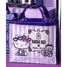 ANNA SUI X 三麗鷗珍珠包 曬娃包 kitty 酷洛米 大耳狗 獨角獸 絨毛玩偶 ANNA SUI飲料提袋-規格圖1