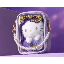 ANNA SUI X 三麗鷗珍珠包 曬娃包 kitty 酷洛米 大耳狗 獨角獸 絨毛玩偶 ANNA SUI飲料提袋-規格圖1