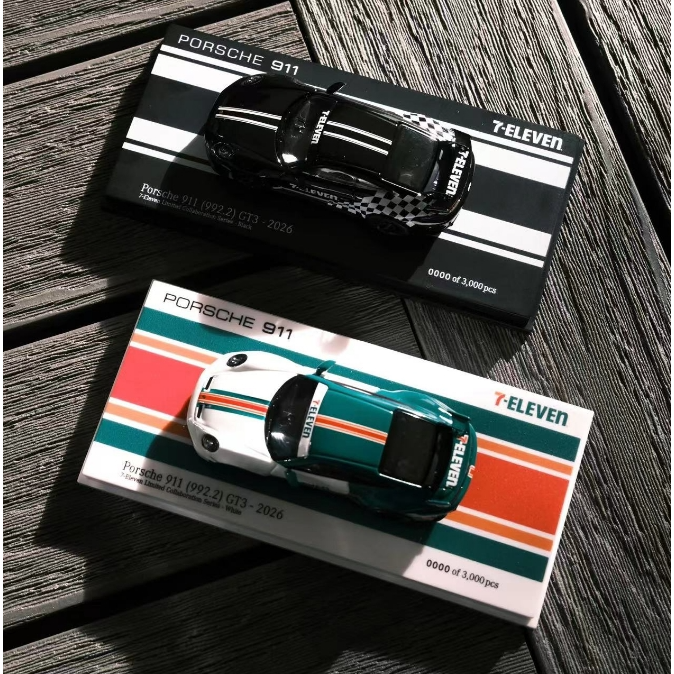 7-11 超商聯名款 Porsche 911 (992.2) GT3-2026德國MINICHAMPS精選工藝7-11