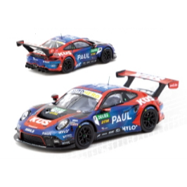 現貨 7-11 香港模型車品牌 TARMAC WORKS 1:64 保時捷模型車 911 GT3 / RWB 964-規格圖1