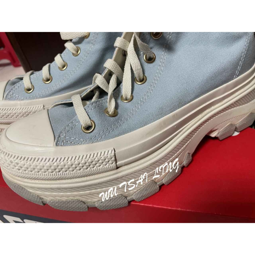 【日本購回】converse厚底鞋 (僅穿過兩次)-細節圖2