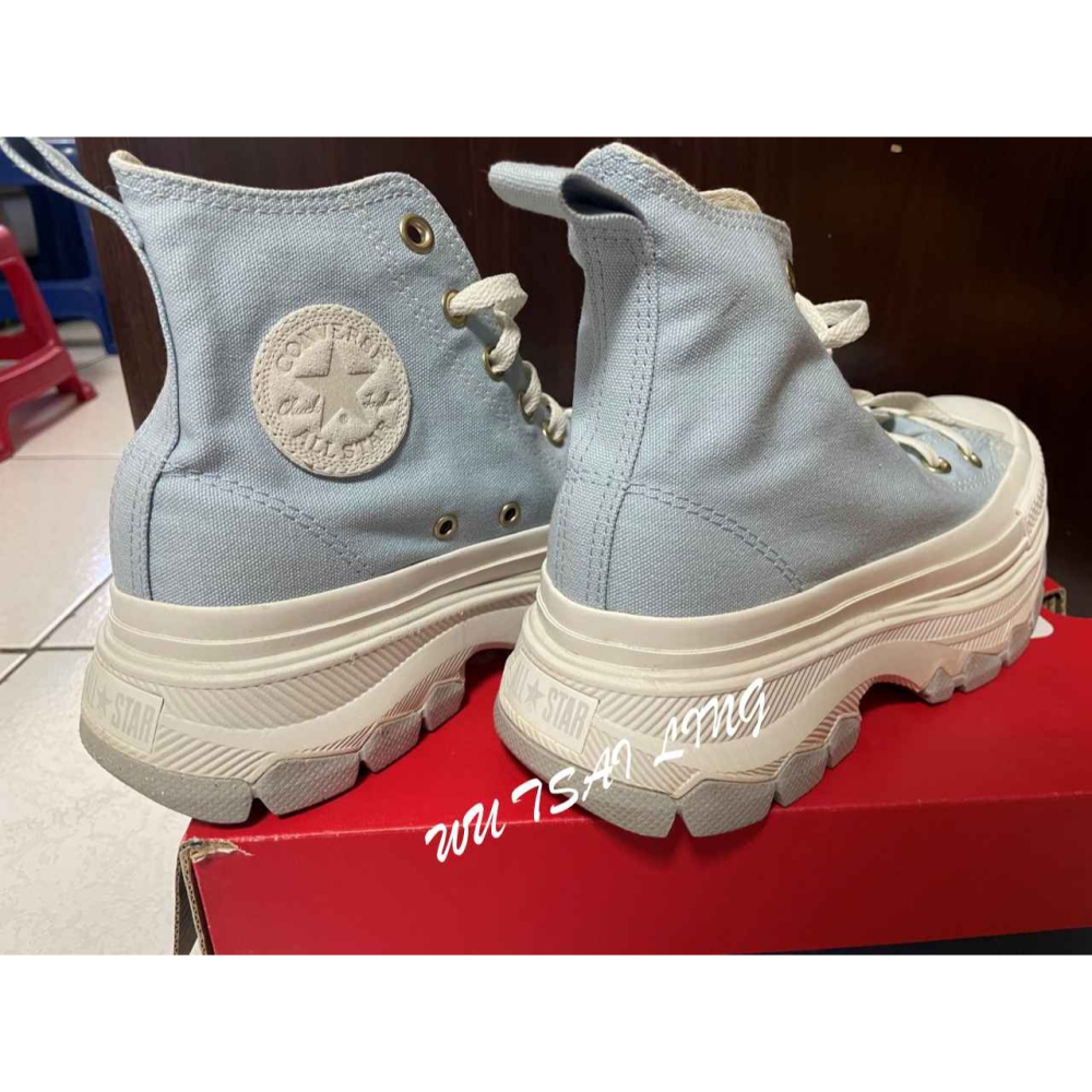 【日本購回】converse厚底鞋 (僅穿過兩次)-細節圖3