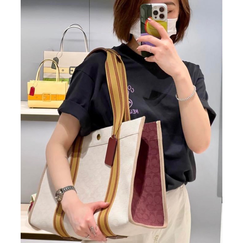 全新。COACH 專櫃款SPIN42大托特包-細節圖2