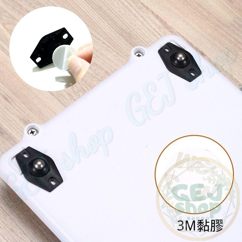 迷你萬向輪 微型萬向輪 360度轉向輪 鋼珠輪 滑輪 滾珠式 黏貼式  可用於 置物架 垃圾桶 收納盒-細節圖2