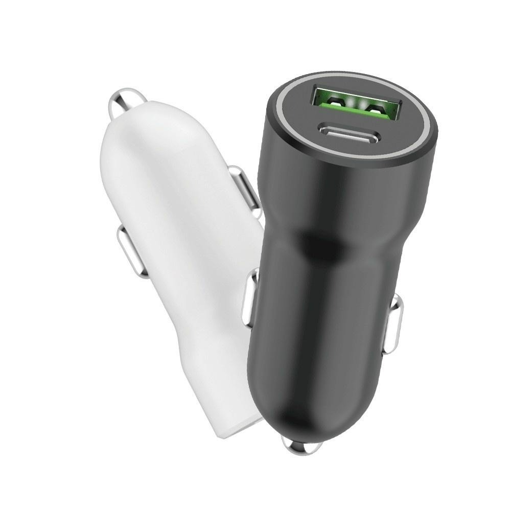 台灣製造 國家安規 PD+QC 20W / 3A PD+QC急速快速充電車充電器 手機車用充電器-細節圖2