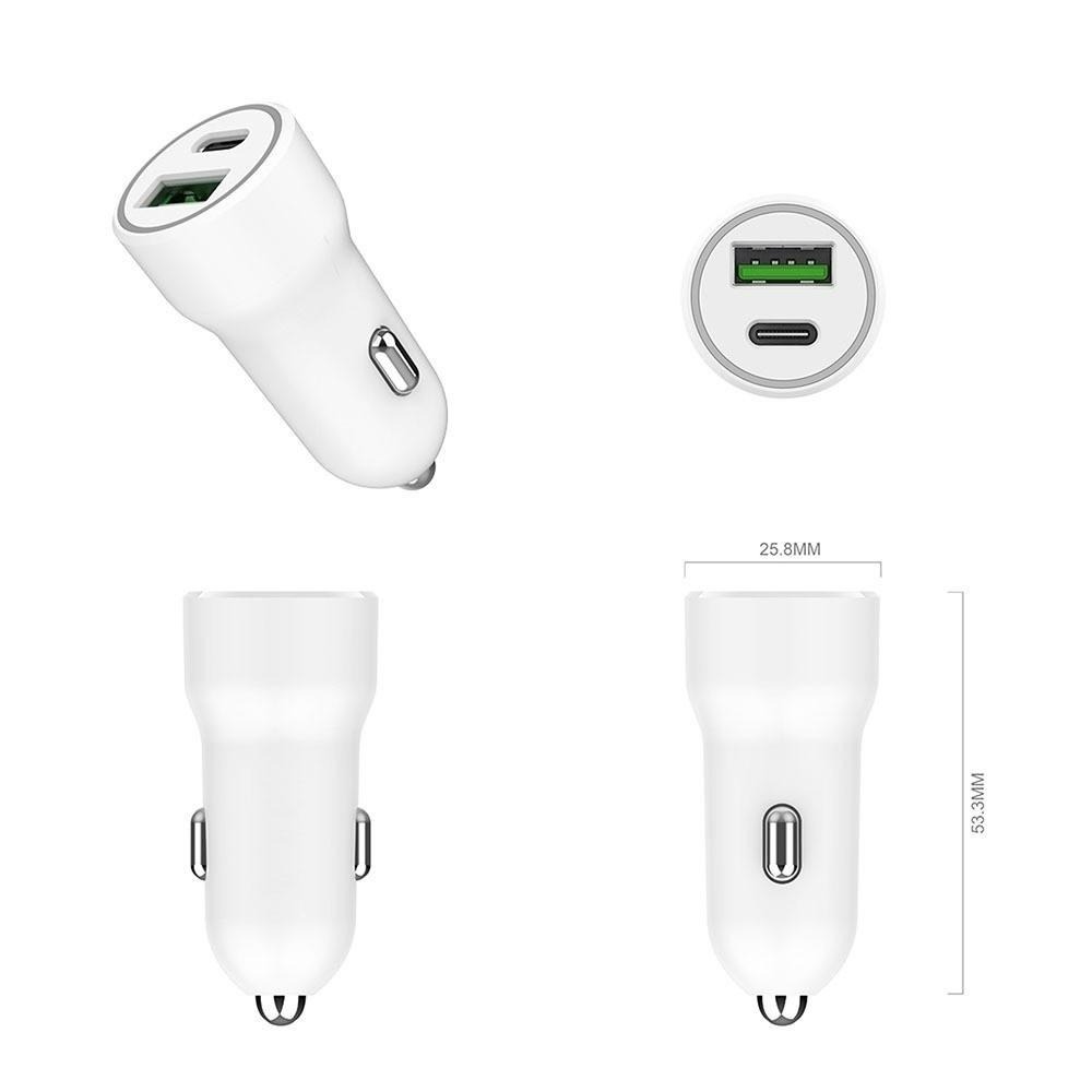 台灣製造 國家安規 PD+QC 20W / 3A PD+QC急速快速充電車充電器 手機車用充電器-細節圖5