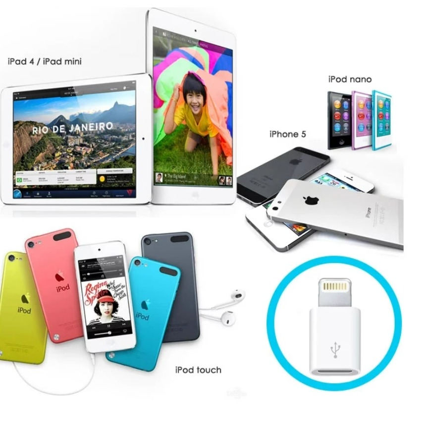 MICRO USB轉Lightning蘋果轉接頭轉換器插頭適配器數據線-細節圖3