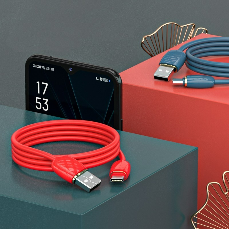 TYPE-C/I PHONE 彩色液態硅膠快充線-細節圖7