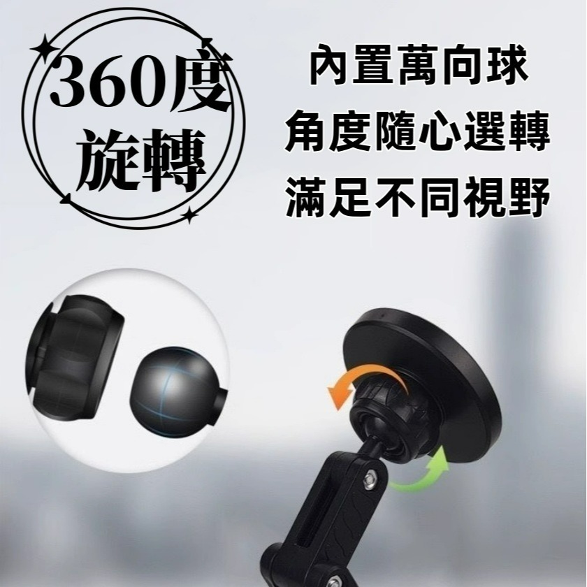 車用折疊磁吸手機架 旋轉支架 IPHONE磁吸手機架 多功能磁吸手機架-細節圖4