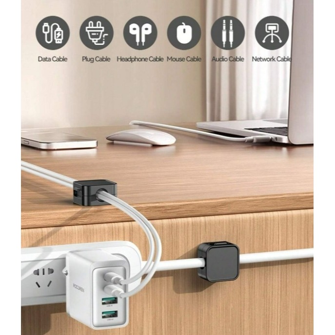 電線固定器 充電線收納 磁吸理線器  磁吸收納線夾 充電線夾 數據線夾 手機線夾 固線器 數據線收納理線器-細節圖7