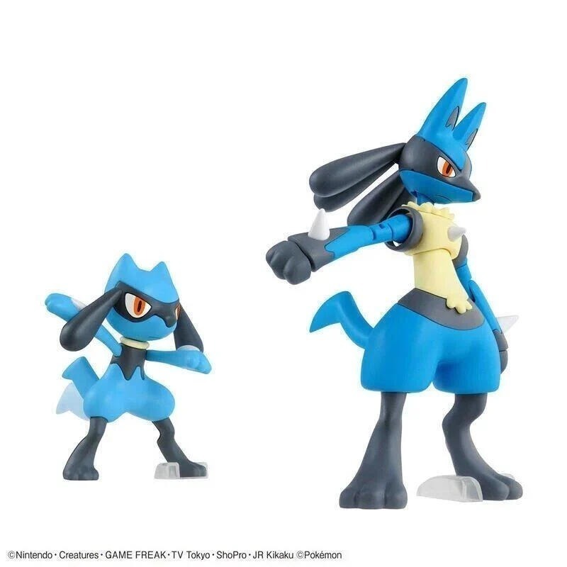 [BANDAI正品有銀標紙證]寶可夢 44 利歐路 & 路卡利歐 Pokémon PLAMO 收藏集 神奇寶貝 模型-細節圖2