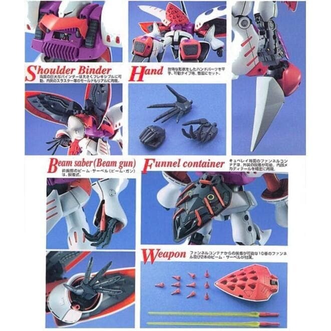 [BANDAI正品] MG 1/100 丘貝雷 AMX-004 QUBELEY 白丘 浮游砲-細節圖6